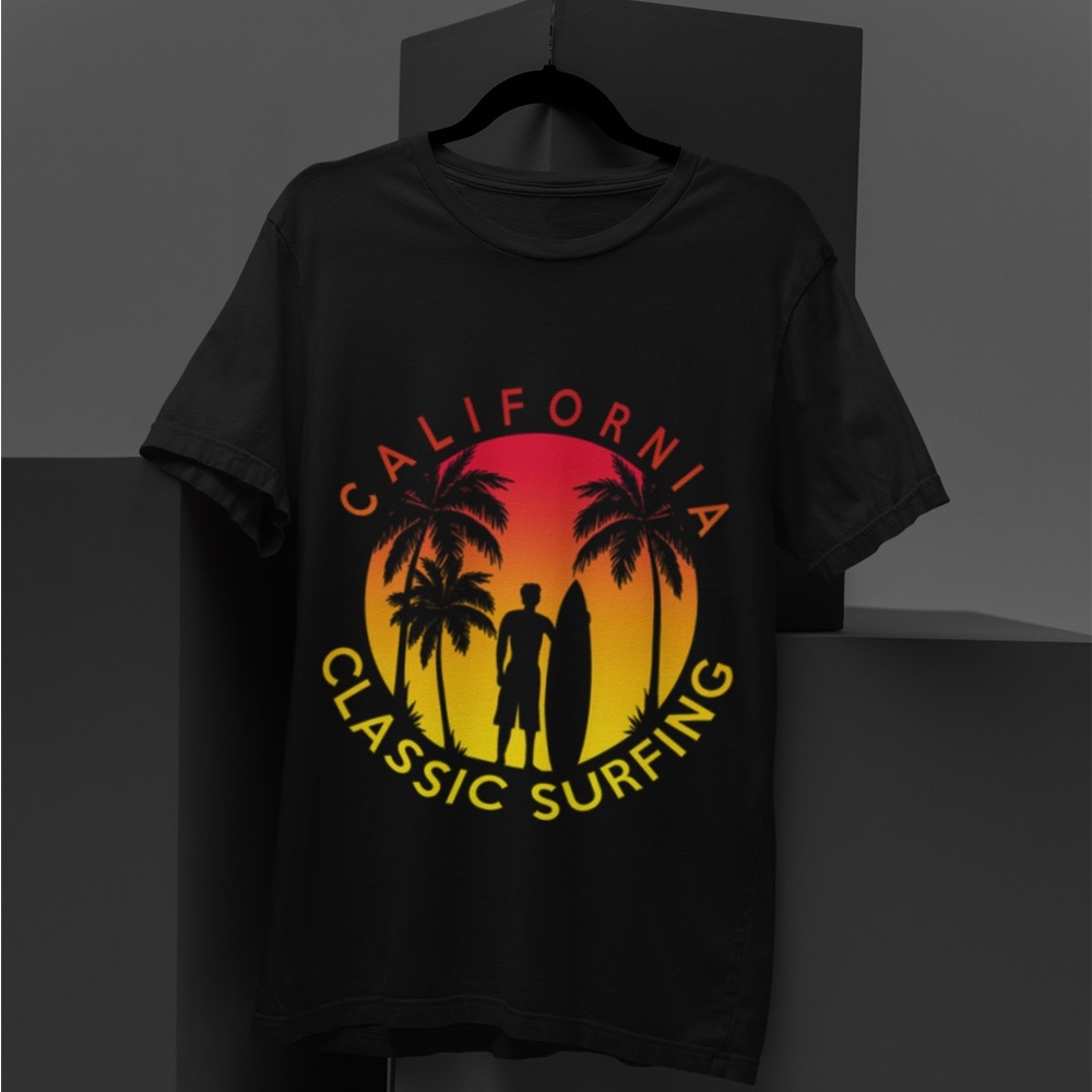 California Classic Surfing Graphic Tee - Picture 3 of 3